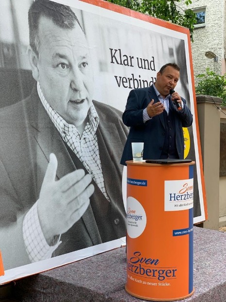 Sven Herzberger - Kampagnenpräsentation vom 28.06.2023 in Königs Wusterhausen